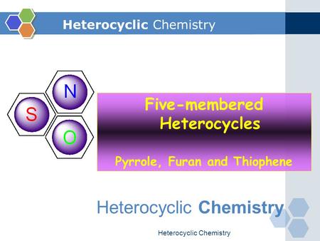 Heterocyclic Chemistry