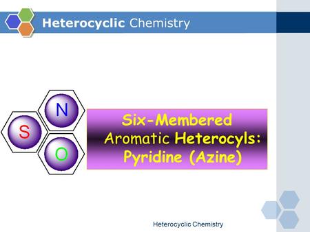 Heterocyclic Chemistry