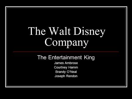 The Walt Disney Company