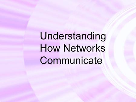 Understanding How Networks Communicate. “Copyright and Terms of Service Copyright © Texas Education Agency. The materials found on this website are copyrighted.