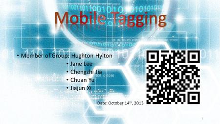 Member of Group: Hughton Hylton Jane Lee Chengzhi Jia Chuan Yu Jiajun Xi Date: October 14 th, 2013 1.