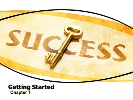 Getting Started Chapter 1. What are the behaviors and attitudes of an “A” student? 1.List three important behaviors that an “A” student would have. 2.Get.