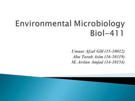 Water quality affected by some anthropogenic influence. Origin - domestic, industrial & commercial or agricultural activities.