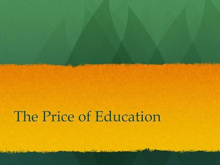 The Price of Education. Average Salaries No High School Diploma: $20,241 a year No High School Diploma: $20,241 a year 15% tax -> $17,204.85 a year or.