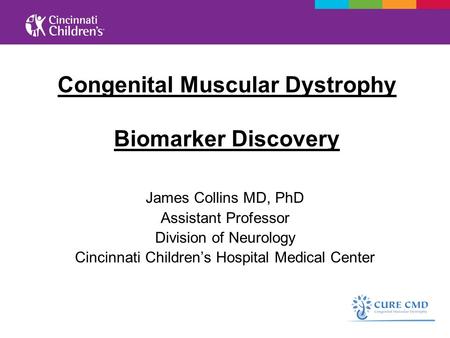 Congenital Muscular Dystrophy Biomarker Discovery