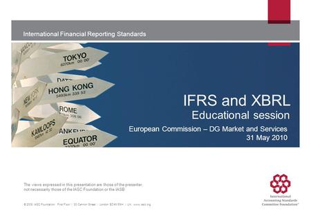 IFRS and XBRL Educational session