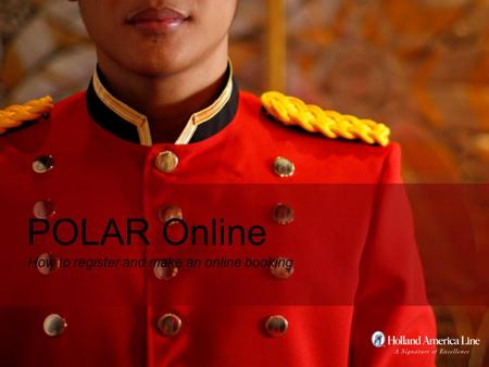 How to register and make an online booking POLAR Online.