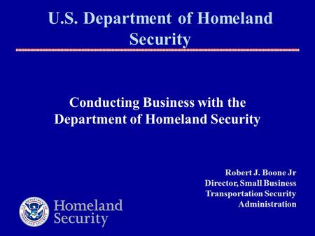 U.S. Department of Homeland Security