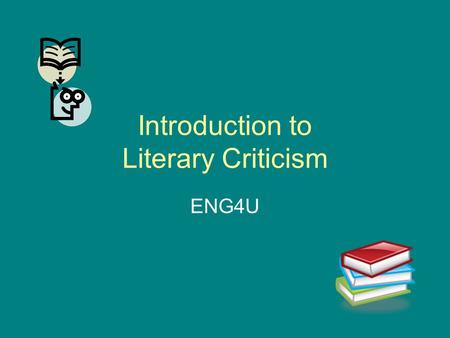 Introduction to Literary Criticism