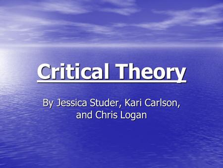 By Jessica Studer, Kari Carlson, and Chris Logan