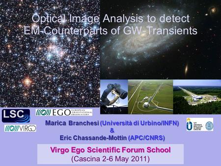 Optical Image Analysis to detect EM-Counterparts of GW-Transients