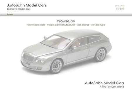 AutoBahn Model Cars A Tiny Toy Cars brand browse by new model cars - model car manufacturer – car brand – vehicle type AutoBahn Model Cars Exclusive model.