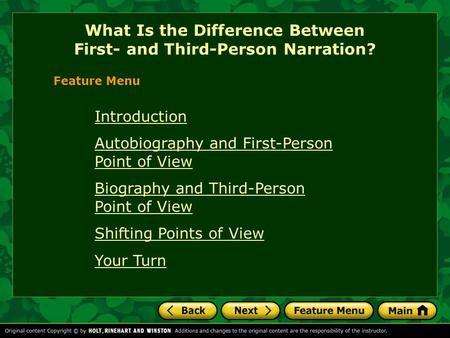 What Is the Difference Between First- and Third-Person Narration?