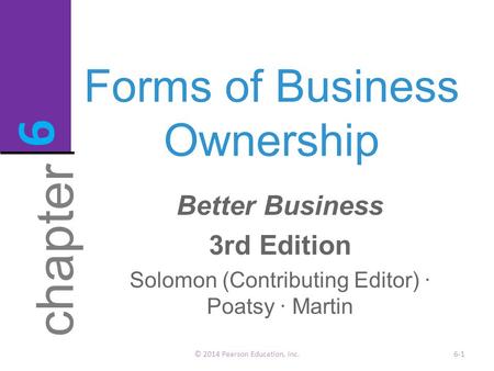 Forms of Business Ownership