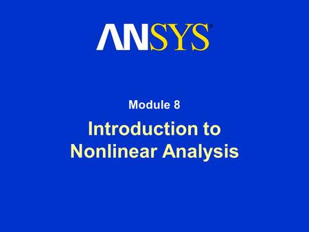 Introduction to Nonlinear Analysis