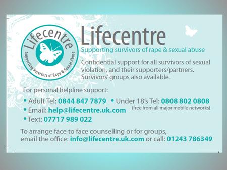 The Landscape in Sussex in 2010 we had 1421 calls on the telephone helpline = 118.4 a month (open four sessions a week) Telephone Helpline Calls in.