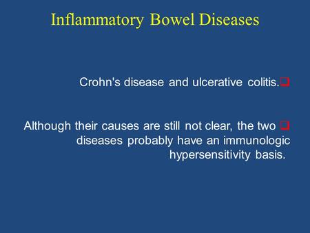 Inflammatory Bowel Diseases