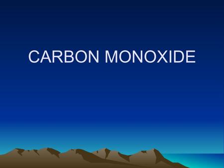 CARBON MONOXIDE. Carbon monoxide is a colorless, odorless and tasteless gas which may be present in flue gases. In situations where flue/exhaust gases.