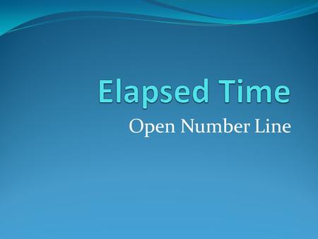 Open Number Line. References Teaching Student-Centered Mathematics Grades K-3, John A. Van de Walle, LouAnn H. Lovin, Pearson Publishing, 2006 Teaching.