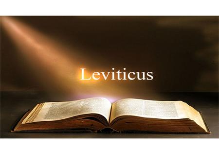 The Old Testament Aaronic Priesthood Handbook of Instructions Leviticus.