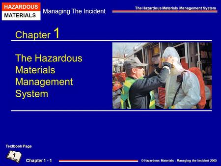 Chapter 1 The Hazardous Materials Management System