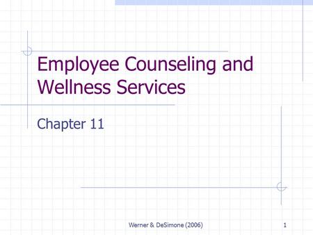 Employee Counseling and Wellness Services