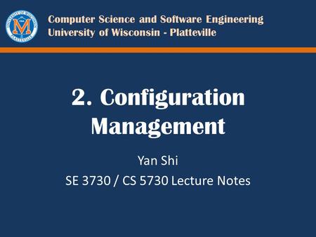 2. Configuration Management