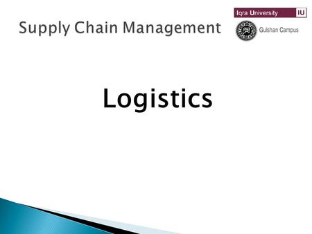 Supply Chain Management