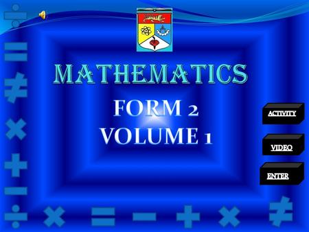 CHAPTER 1 DIRECTED NUMBERS 1.1Multiplication and division of integers 1.2Combined operations ( Addition, Subtraction, Multiplication and Division )