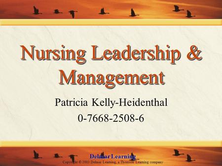 Nursing Leadership & Management