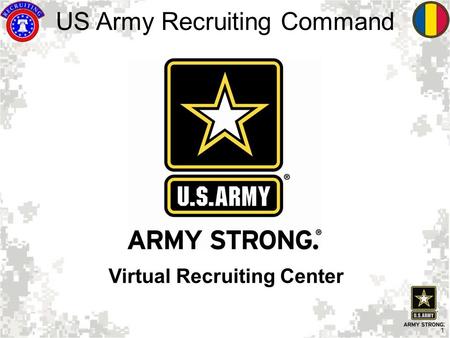 1 Virtual Recruiting Center US Army Recruiting Command.