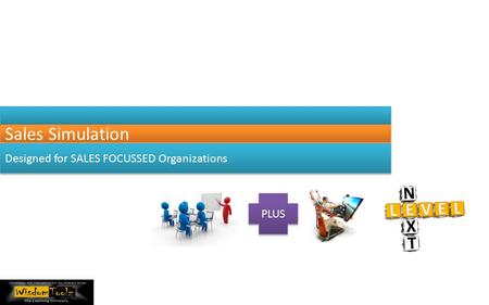 Sales Simulation Designed for SALES FOCUSSED Organizations PLUS.