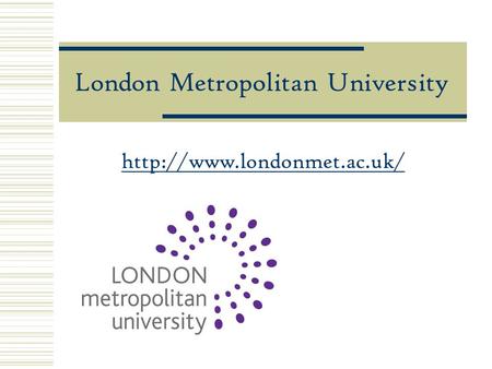 London Metropolitan University