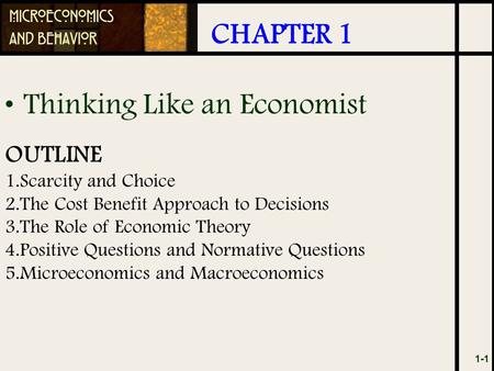 Thinking Like an Economist