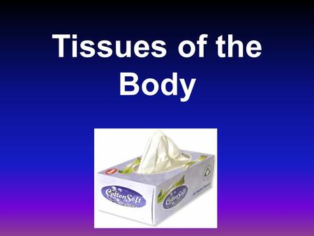 Tissues of the Body.