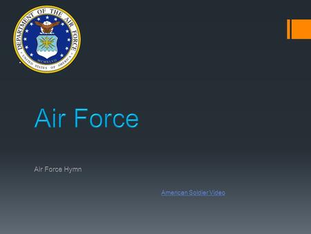 . American Soldier Video. Purpose  Domestic Security  Strategic Air Command  Air and Missile Attacks  Space Surveillance.