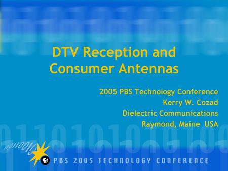 DTV Reception and Consumer Antennas