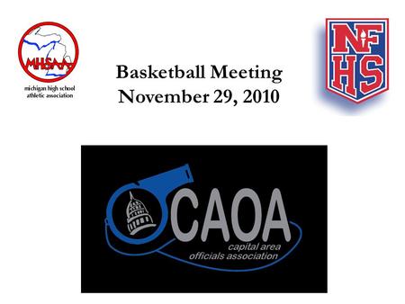 Basketball Meeting November 29, 2010. RULES CHANGES Play 1 With four minutes remaining in the quarter, B1 commits his or her third foul against airborne.