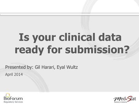 Is your clinical data ready for submission?