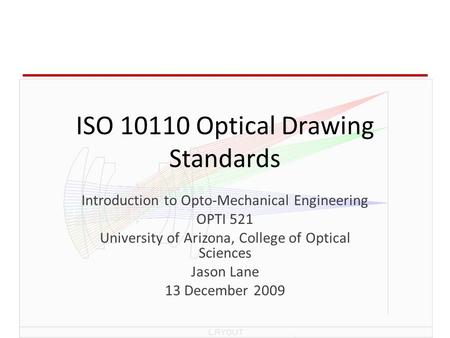 ISO Optical Drawing Standards