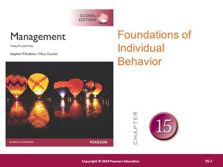 Foundations of Individual Behavior