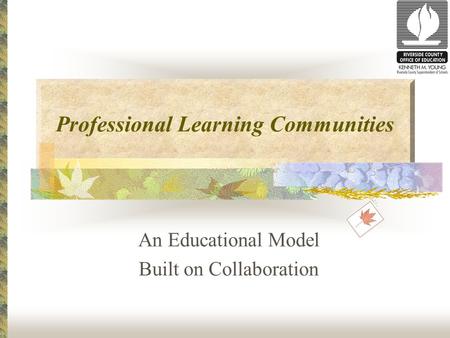 Professional Learning Communities