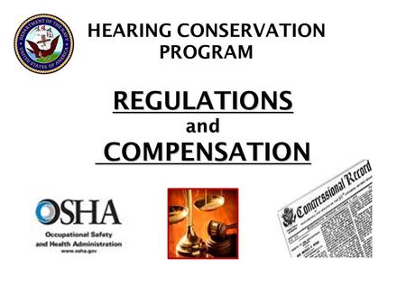 REGULATIONS and COMPENSATION