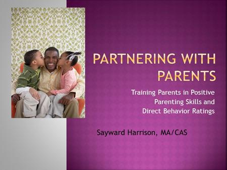 Partnering with parents