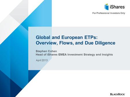 Global and European ETPs: Overview, Flows, and Due Diligence