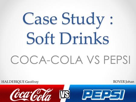 Case Study : Soft Drinks