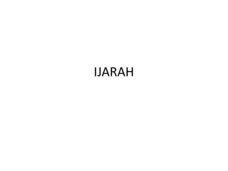 IJARAH.