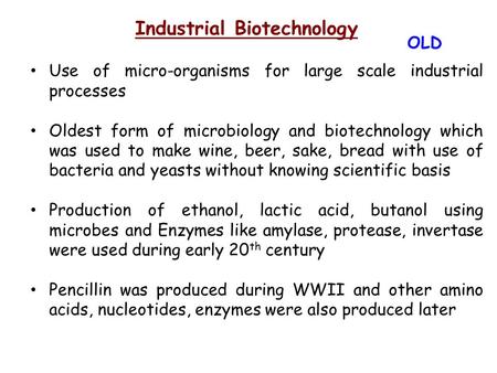 Industrial Biotechnology