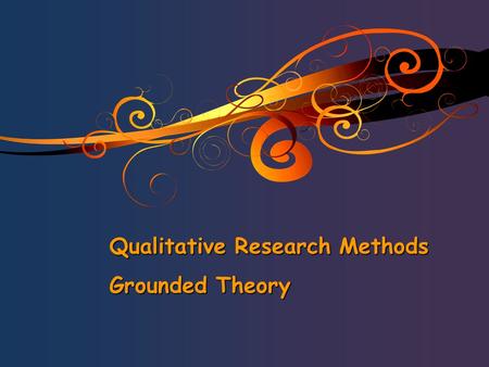 Qualitative Research Methods