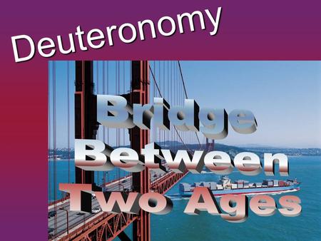 Deuteronom y. Introduction Nature of Deuteronomy –Speech –Bridge between old and new. –Prophetic call to obedience.